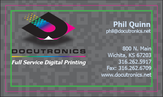 Business Card Safe Text
